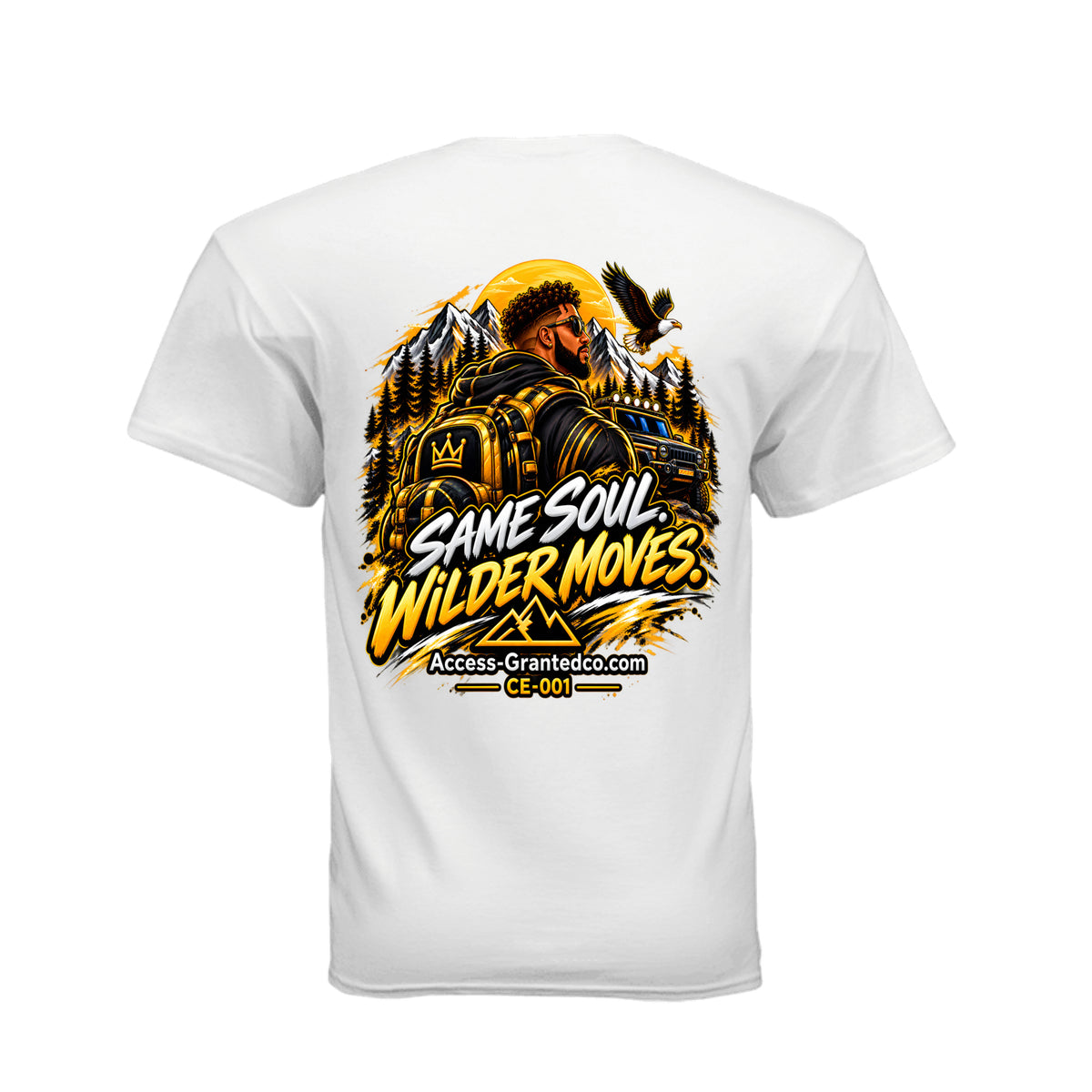 Kick Bling Wild Side T-shirt back graphic view