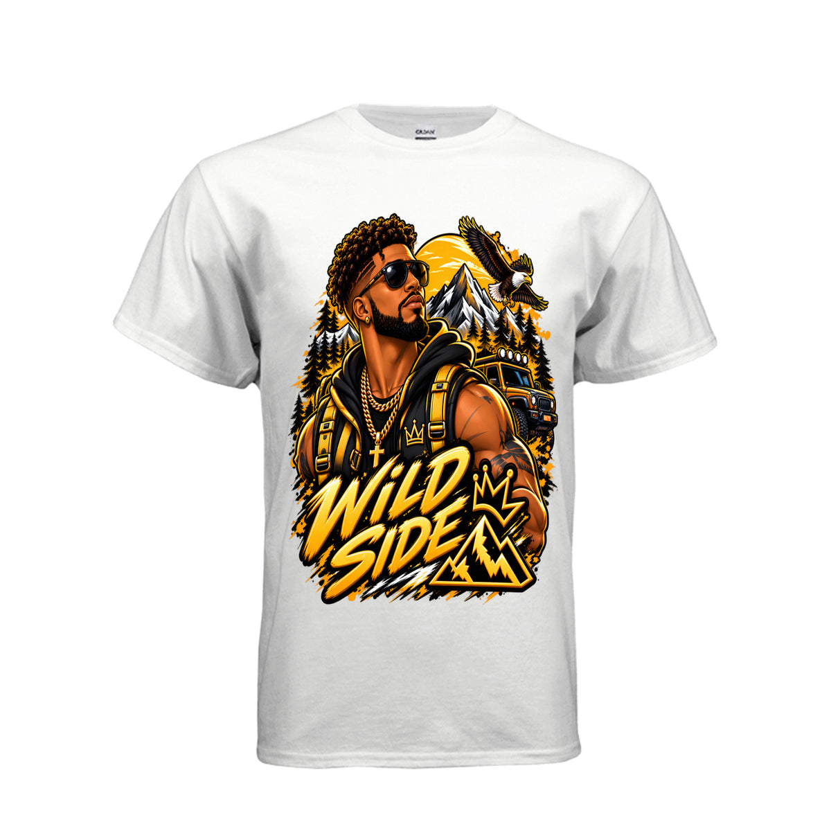 Kick Bling Wild Side T-shirt front graphic view