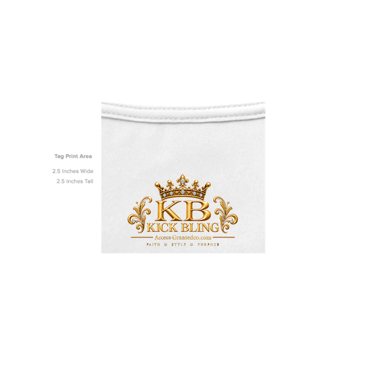 Kick Bling Wild Side T-shirt inside neck label