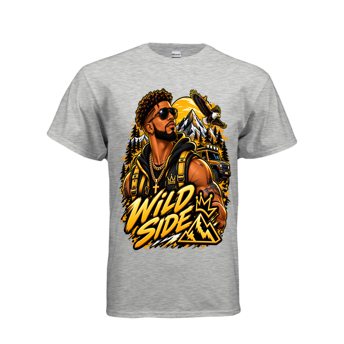 Kick Bling CE-001 Wild Side T-shirt front design in an additional color