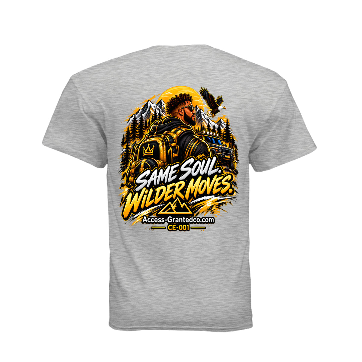 Kick Bling CE-001 Wild Side T-shirt back design in an additional color