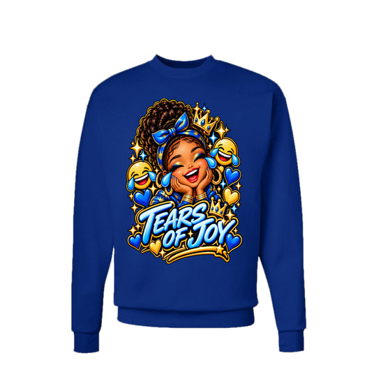 Kick Bling™ CE-007 Tears of Joy graphic sweatshirt front view