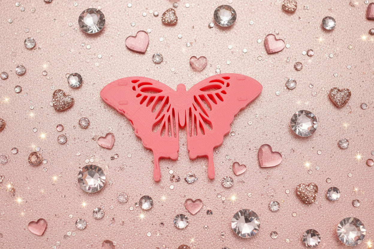 Butterfly Bling is the shoe charm that keeps collectors coming back. Each iridescent design sparkles with peacock blue rhinestones that shift and shimmer with every step—making it the perfect tradable collectible. Build your charm collection, swap with friends, or hunt for rare variations. Crafted with non-toxic glue and durable 2-3mm rhinestones, it measures 2.5" wide by 2" long. Available fully blinged or plain, with separate bling kits to customize your style. Start your collection today.