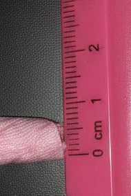 width of lace depiction .6 cm