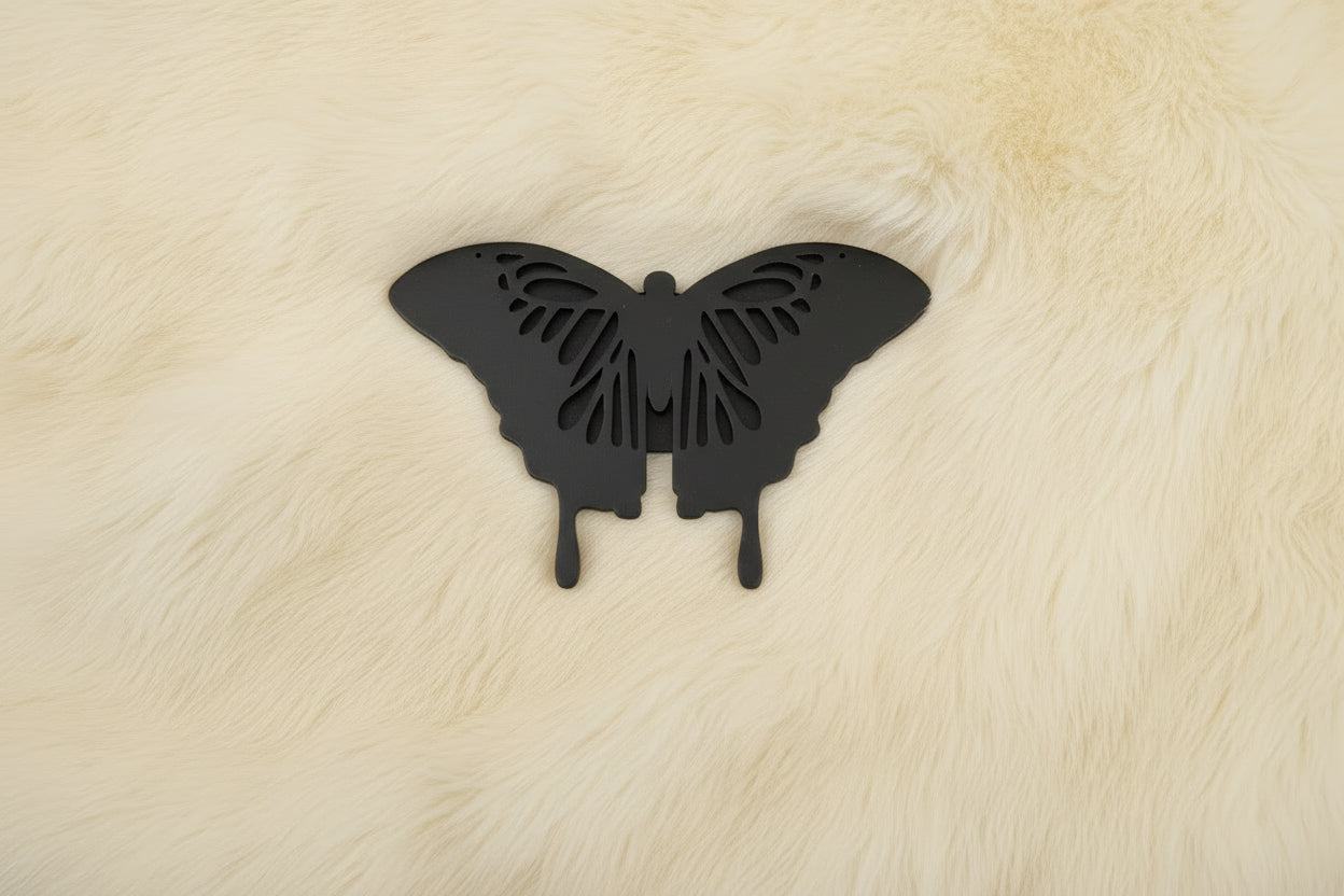 Butterfly Bling is the shoe charm that keeps collectors coming back. Each iridescent design sparkles with peacock blue rhinestones that shift and shimmer with every step—making it the perfect tradable collectible. Build your charm collection, swap with friends, or hunt for rare variations. Crafted with non-toxic glue and durable 2-3mm rhinestones, it measures 2.5" wide by 2" long. Available fully blinged or plain, with separate bling kits to customize your style. Start your collection today.