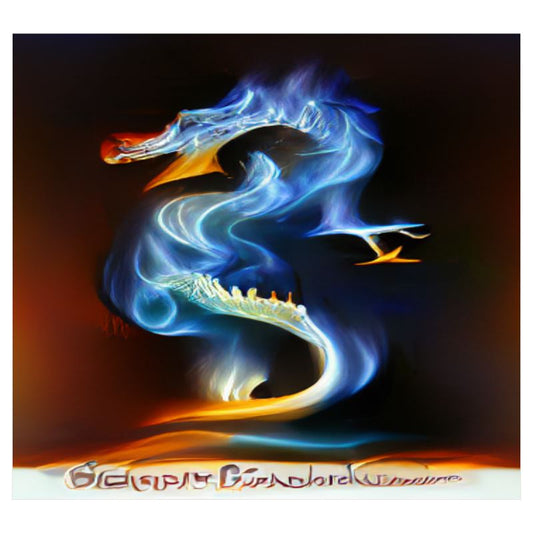 Dragon Spirit 1 Print Tapestry Canvas/ needlepoint/ latch hook