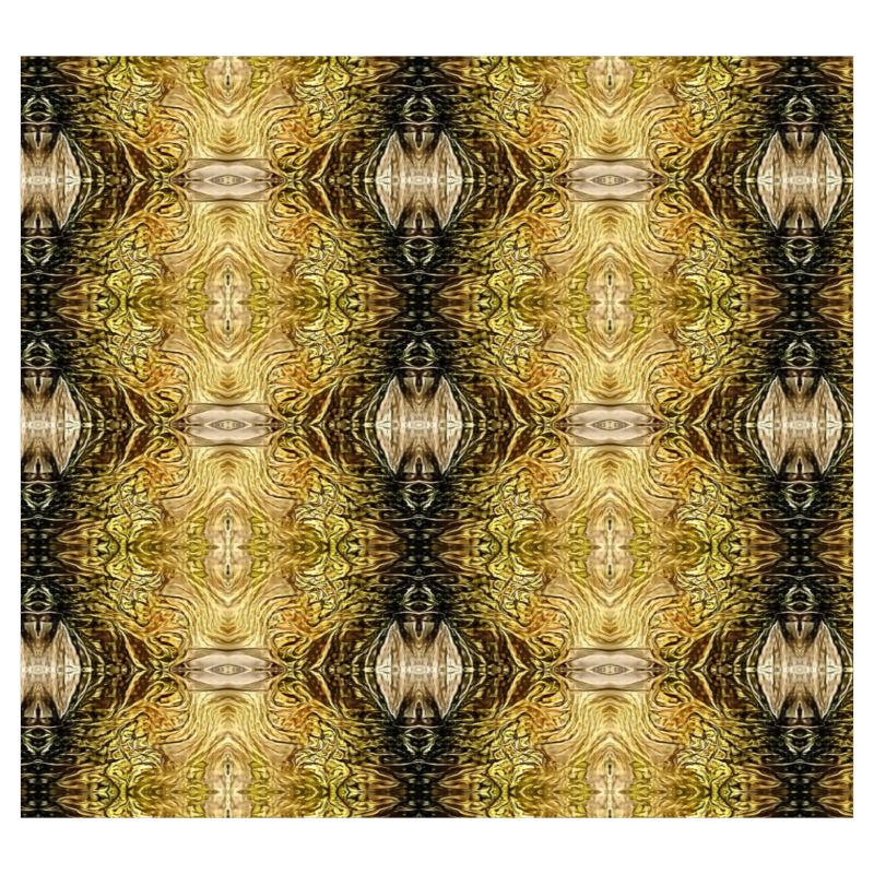 Royal Ambient Black & Gold Print Tapestry Canvas/ needlepoint/ latch hook